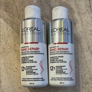 NEW bundle of Two L'Oreal Bond Repair Pre-Shampoo